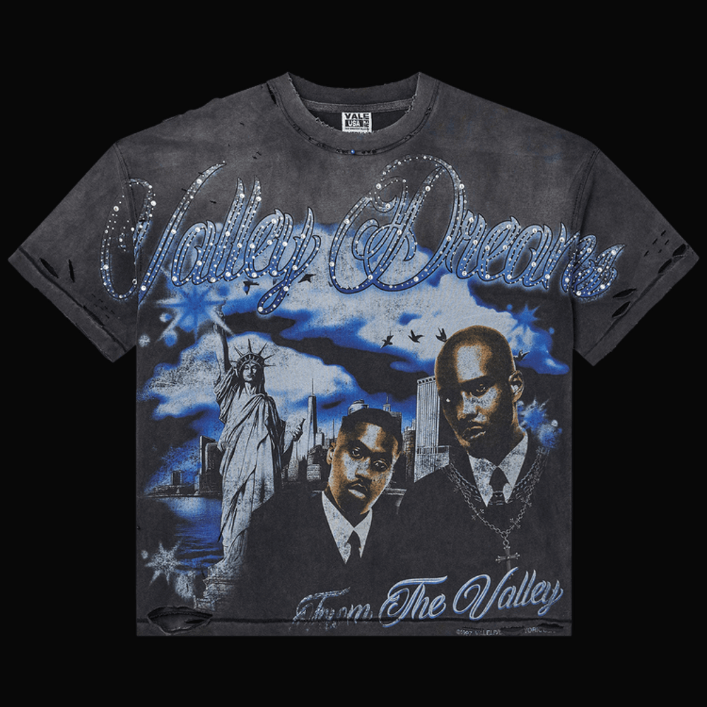 Vale Forever Godfather Black Bling Tee 'Black/Blue/Jeweled'