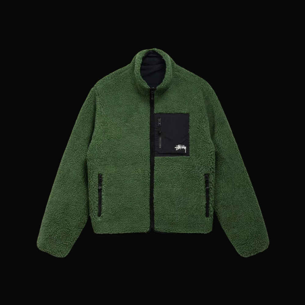 Stussy 8 Ball Sherpa Reversible Jacket