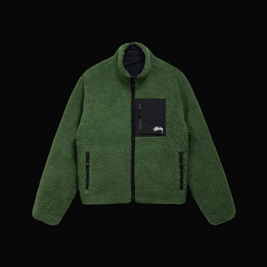 Stussy 8 Ball Sherpa Reversible Jacket
