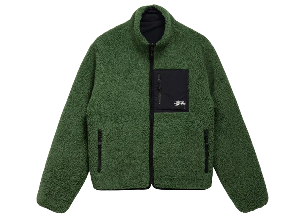 Stussy 8 Ball Sherpa Reversible Jacket