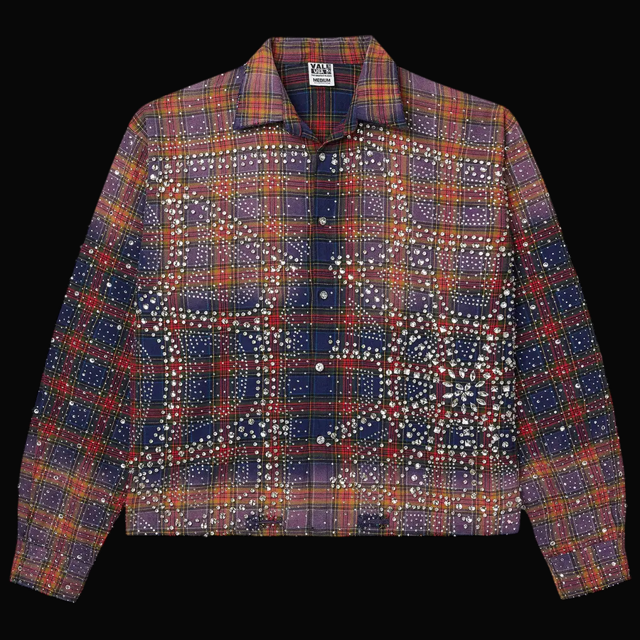 Vale Forever Purple Fever Flannel 'Blue/Orange'