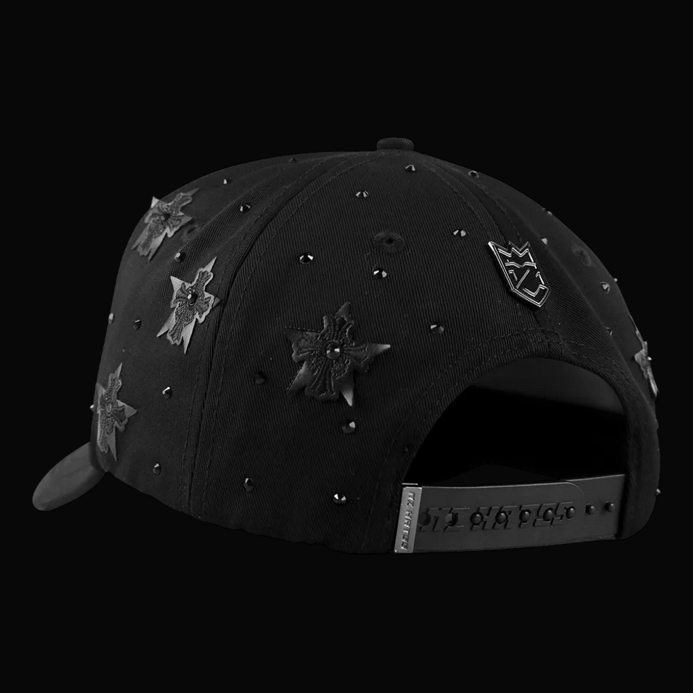 MZ Hats San Judas Chrome Crystal 'Black'
