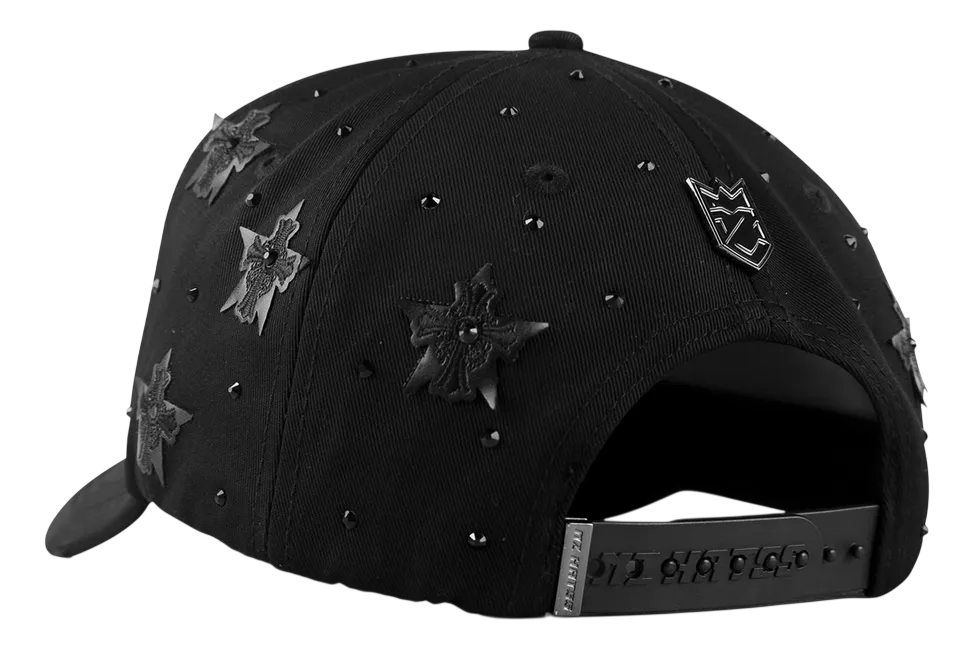 MZ Hats San Judas Chrome Crystal 'Black'