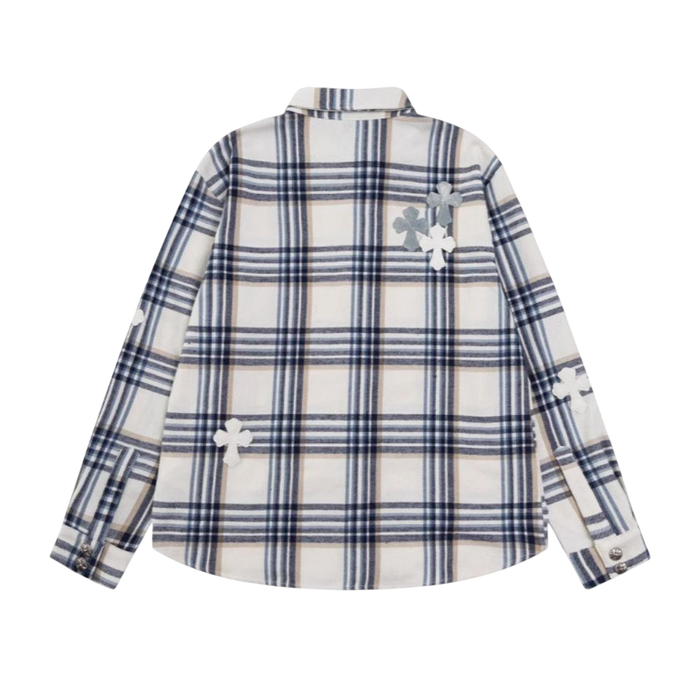 Chrome Hearts CH Flannel White Blue
