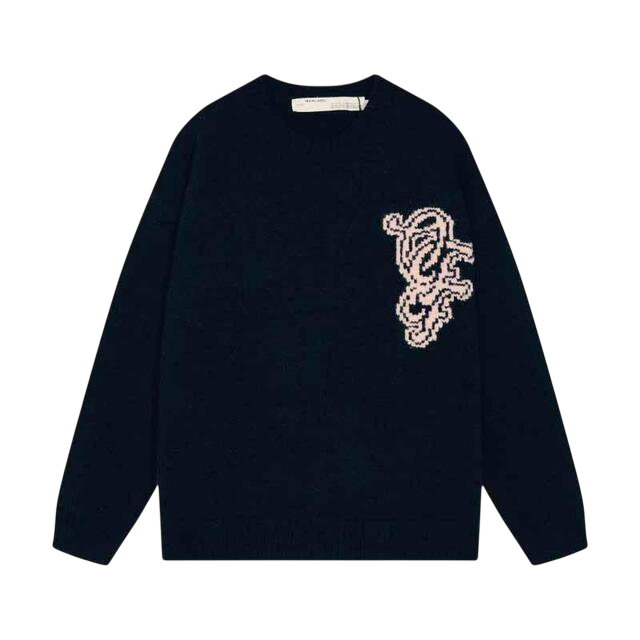 Off-White Natlover Chunky Sweater 'Navy'