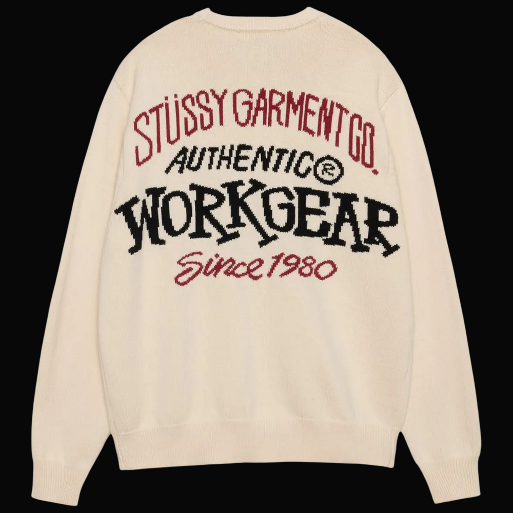 Stussy Authentic Workgear Sweater 'Natural'