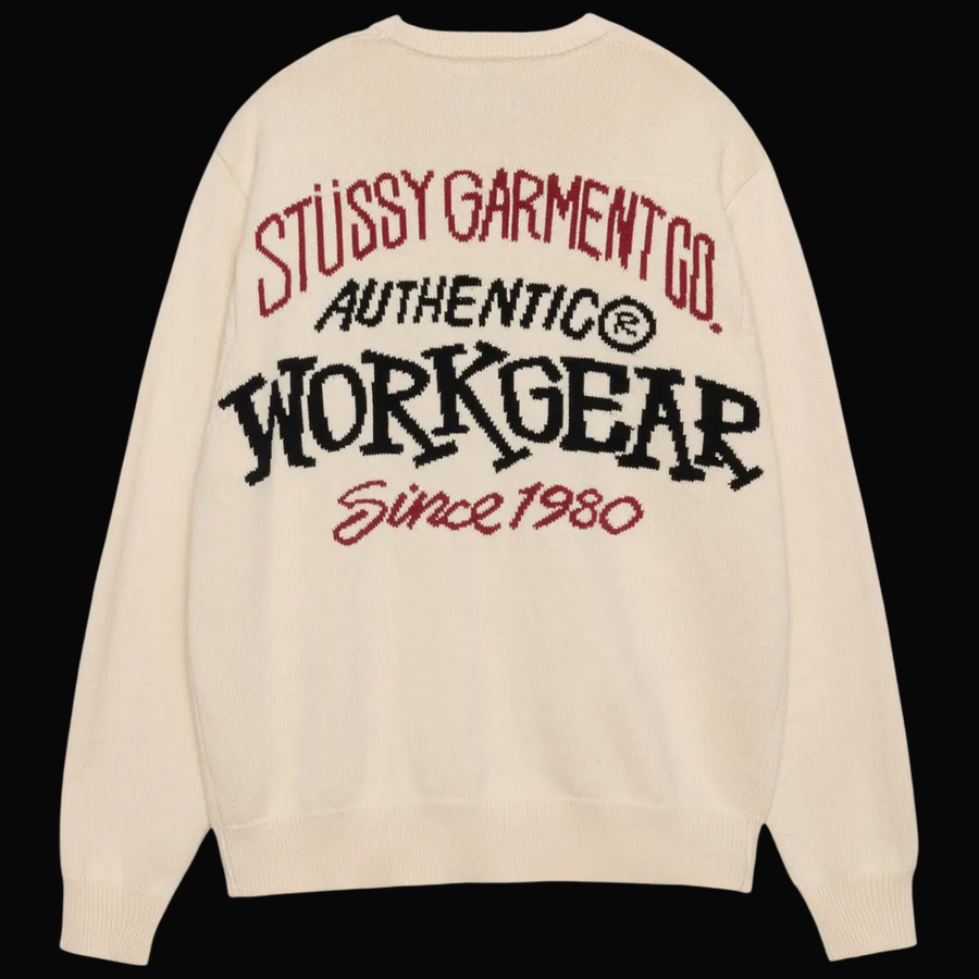 Stussy Authentic Workgear Sweater 'Natural'