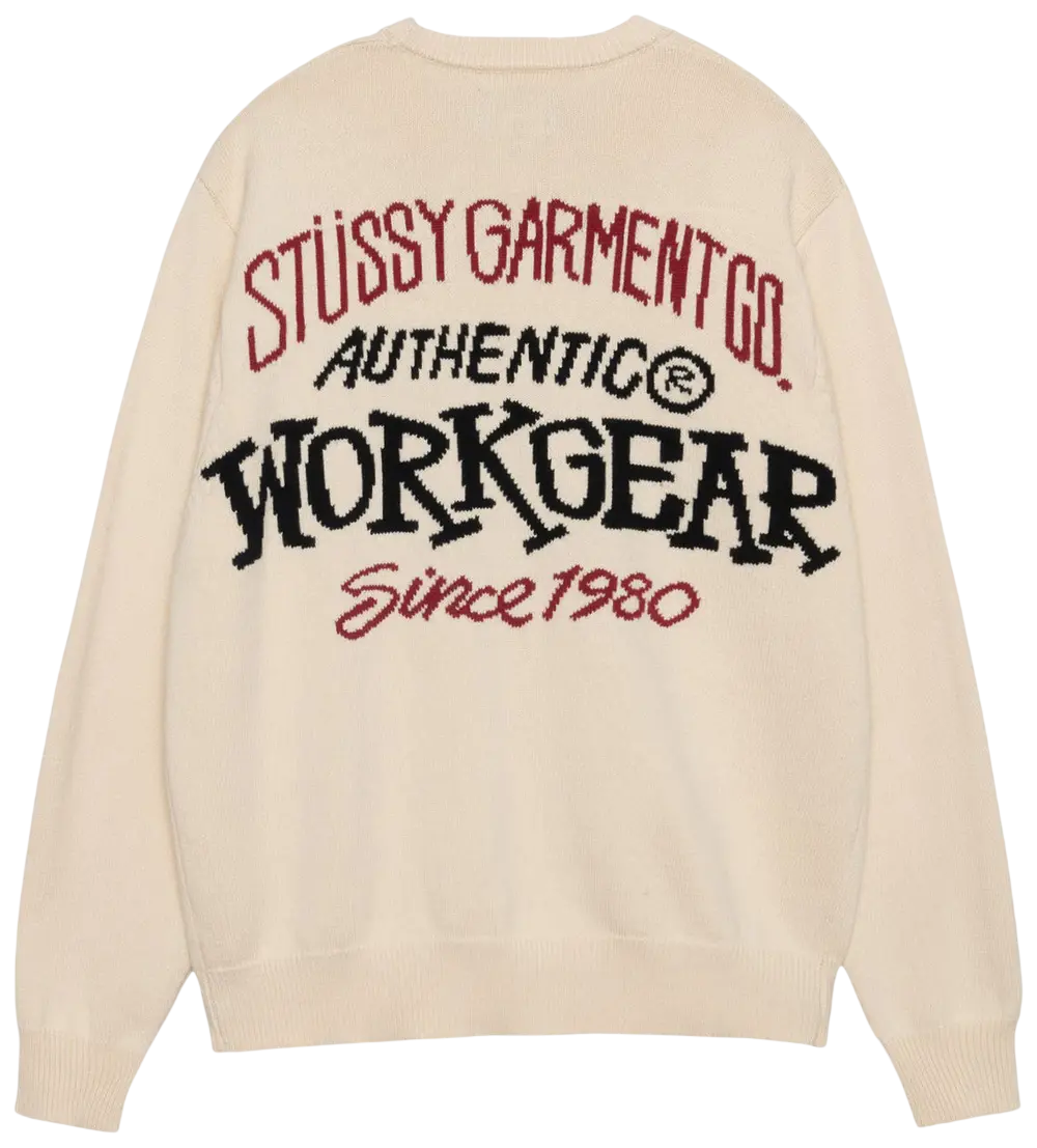 Stussy Authentic Workgear Sweater 'Natural'