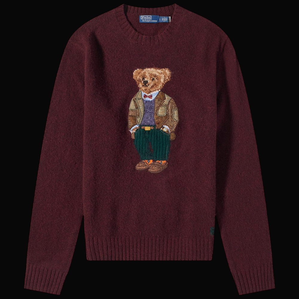 Polo Ralph Lauren Heritage Bear Crew Knit 'Burgundy'