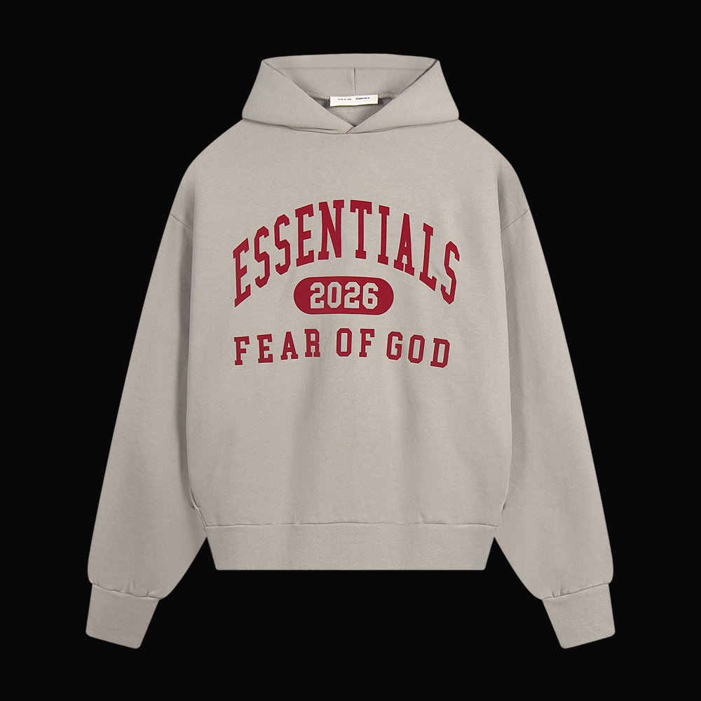 Fear of God ESSENTIALS Smoke Grey Classic Fit Hoodie