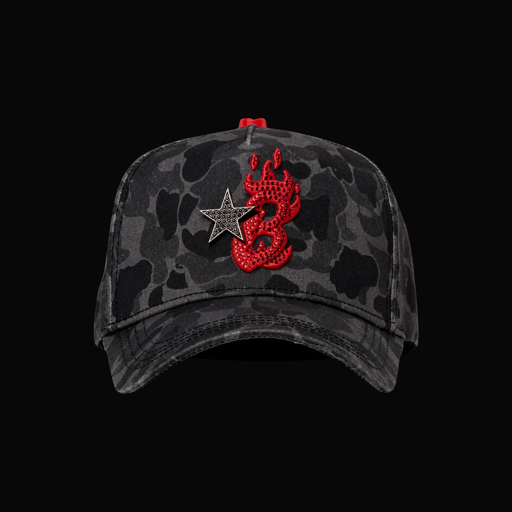 Barbas Hats B Star Red Camo