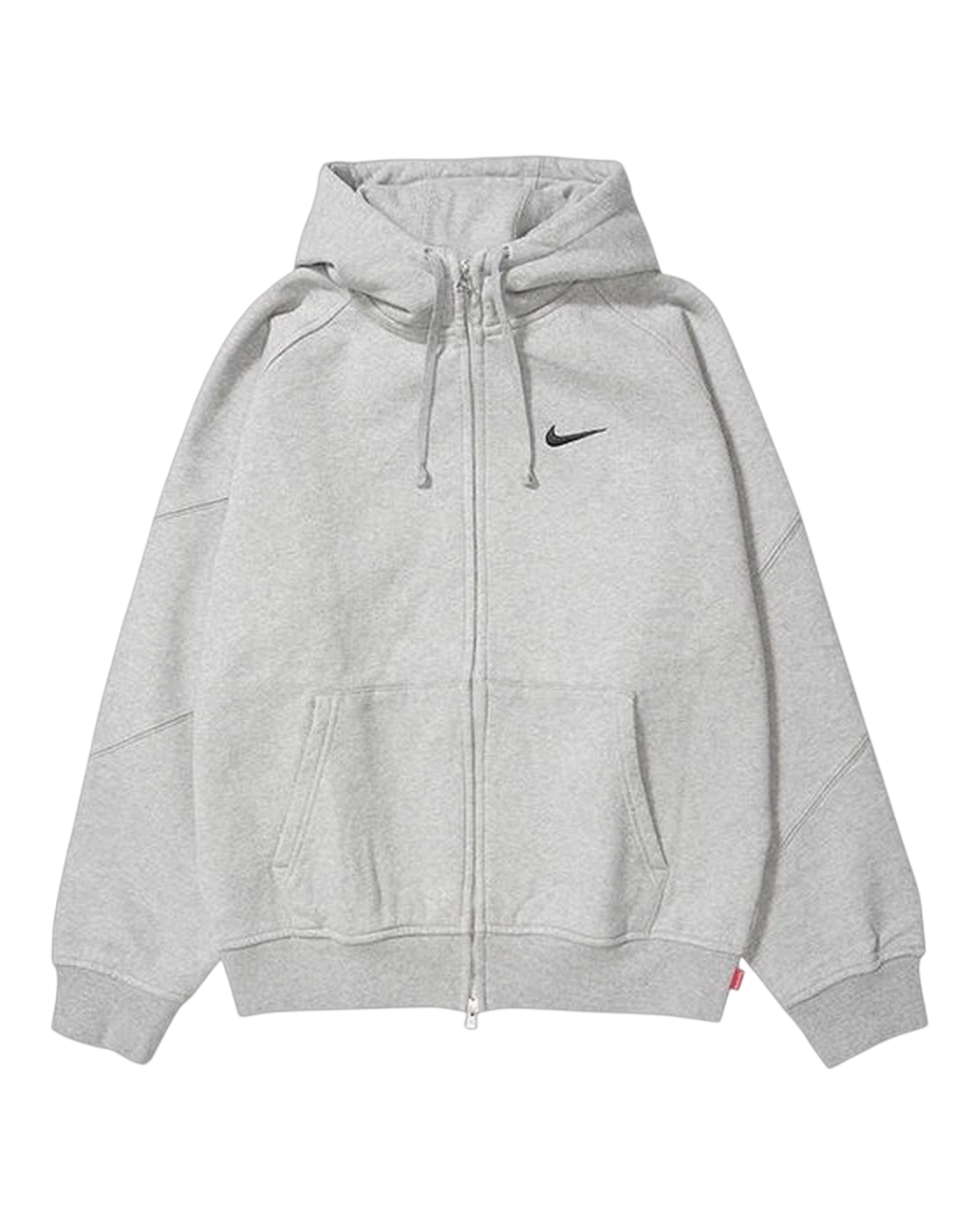 Supreme x Nike Zip Up Hooded Sweatshirt 'Heather Grey'